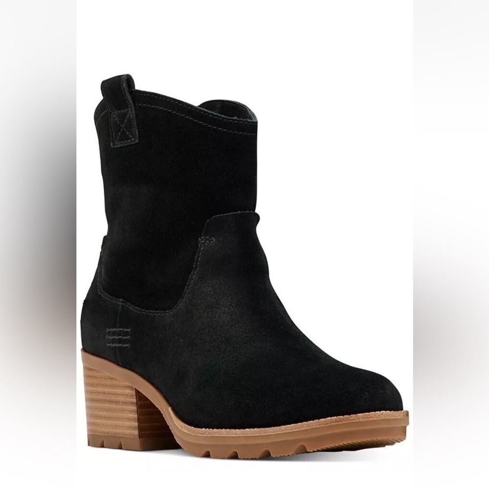 Sorel Cate LIKE NEW black suede Waterproof boot Size 8.5